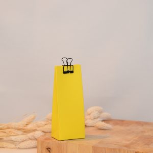 Hoog doosje: Geel // Voor doopsuiker of suikerbonen // fel geel
