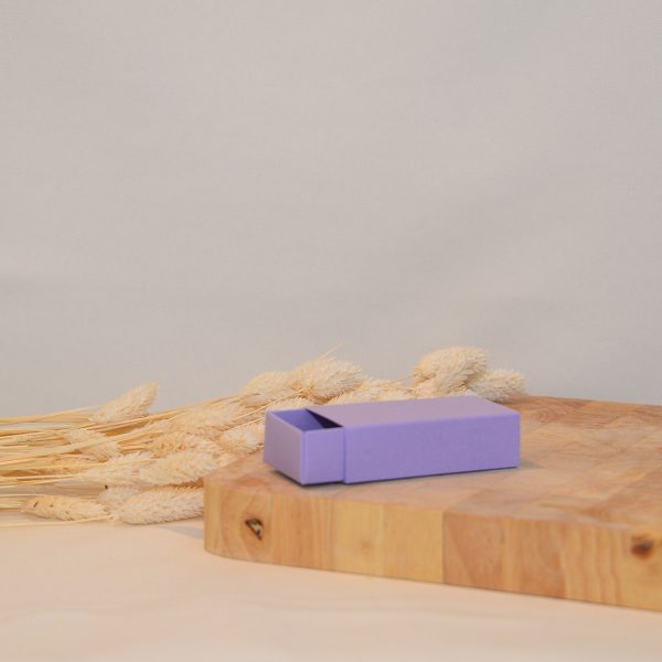 Doopsuiker Verpakking Schuifdoosje rechthoek Lavendel