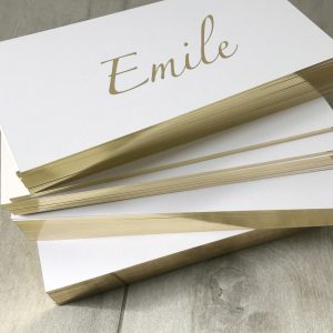 Geboortekaartje Emile goudfolie minimalistisch