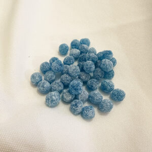 Suikerparels - Sugar drops blauw - Geboorte en huwelijk - Smaak: Ananas