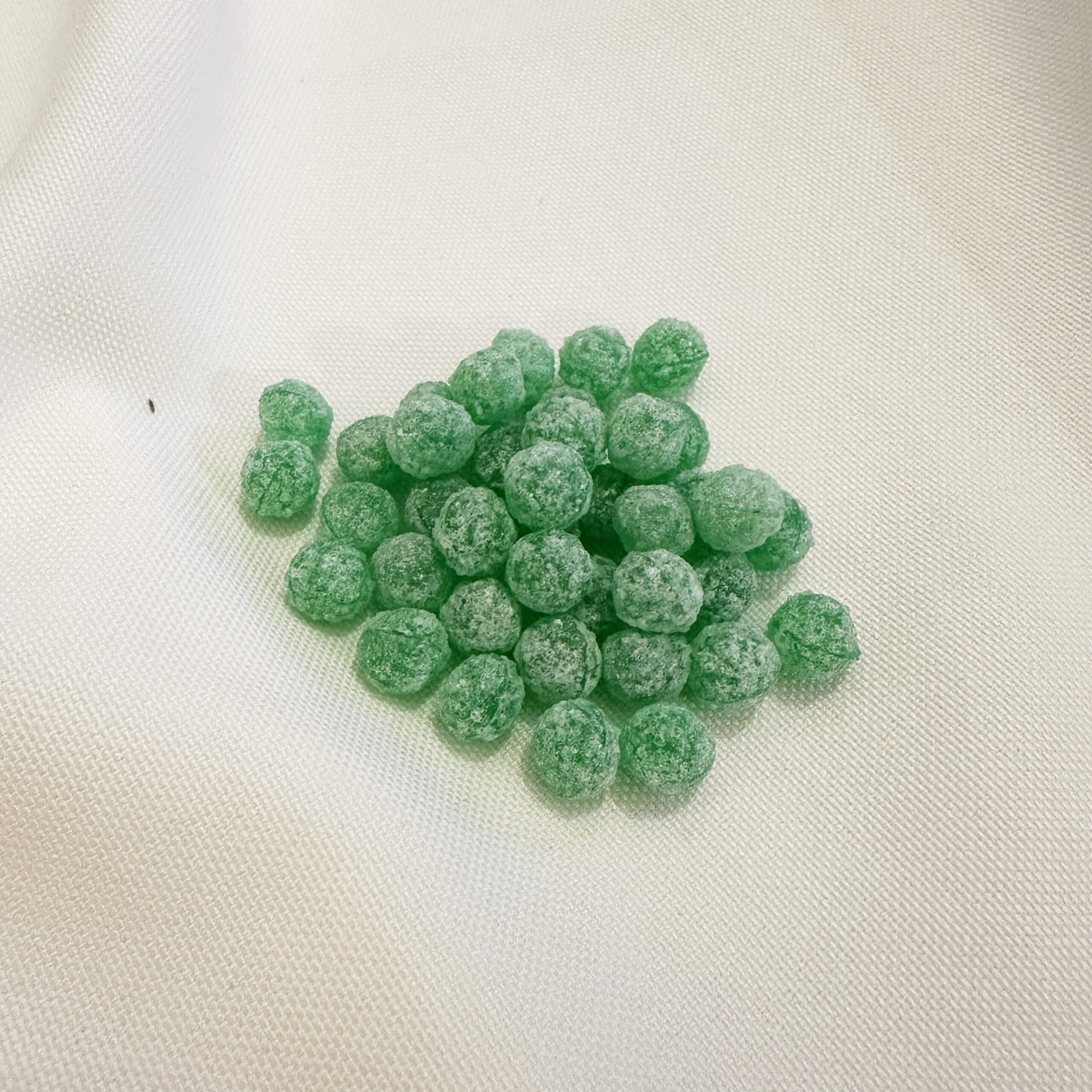 Suikerparels - Sugar drops groen - Geboorte en huwelijk - Smaak: Appel